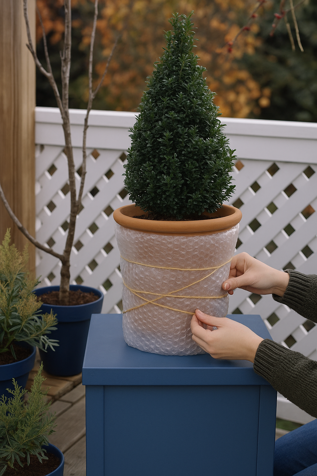 Koreňový bal v bezpečí – črepník obalený...