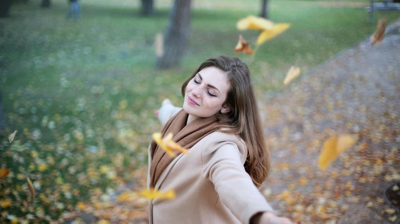 radosť, šťastie, jeseň