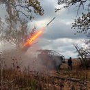 Ruský raketomet Grad v Ukrajine