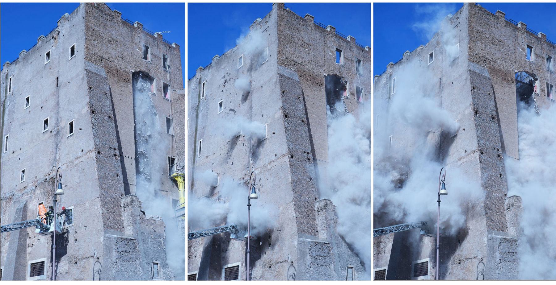 Taliansko Rím Veža Zrútenie