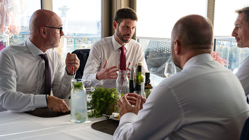 Zľava Branislav Gröhling, Michal Šimečka,...