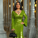 Salma Hayek  kreácii Gucci na akcii LACMA Art + Film Gala 