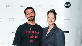 Herečka Kristína Svarinská s priateľom Miroslavom Baloghom. 