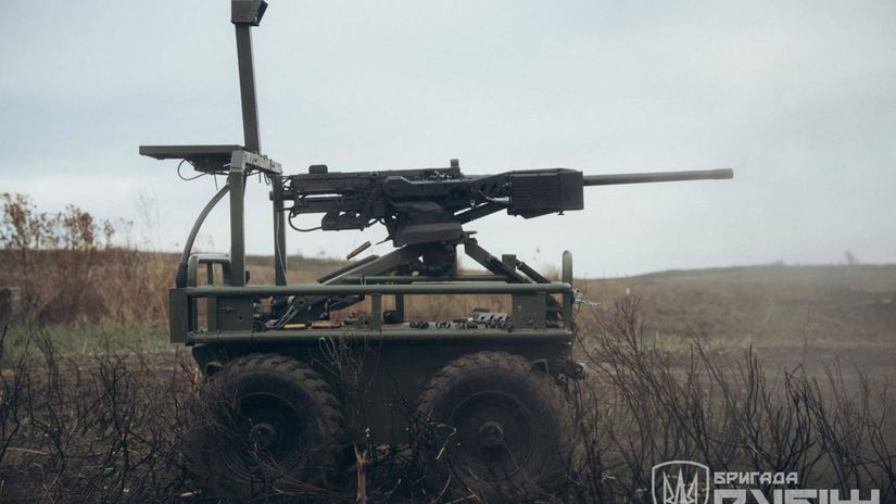 Pozemný robotický systém ukrajinskej brigády...