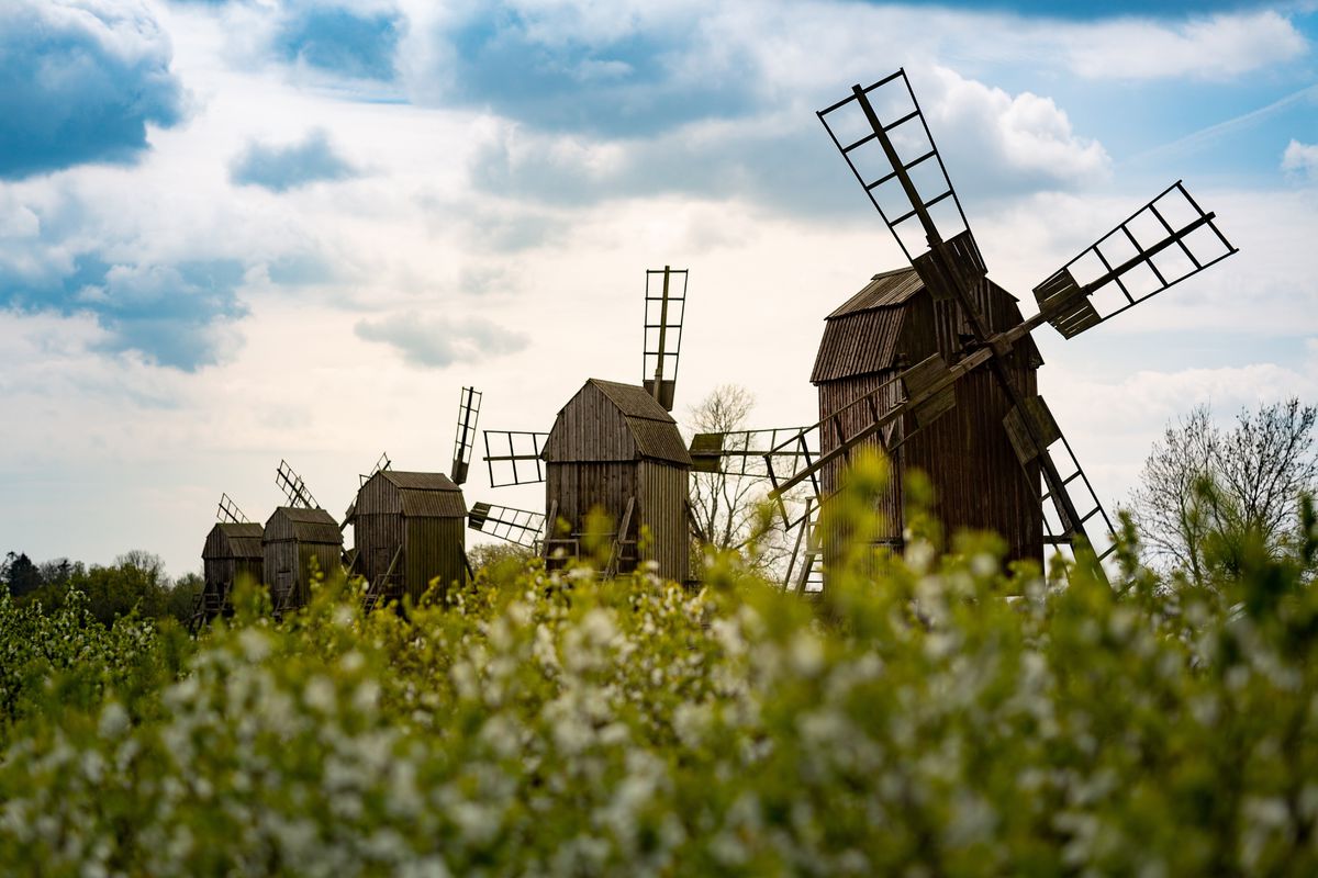 Oland, Švédsko, veterné mlyny