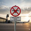 Zákaz preletu dronov - obrázok vytvorený AI