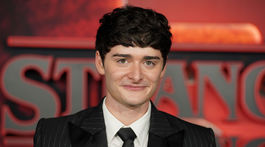 Herec Noah Schnapp na premiére piatej série Stranger Things.