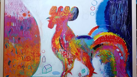 Martin Kellenberger: Domov-svet, akryl