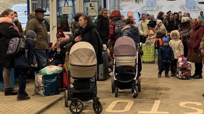 Príliv Ukrajincov utekajúcich pred vojnou na...