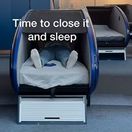 kapsula, spanie, letisko, Istanbul