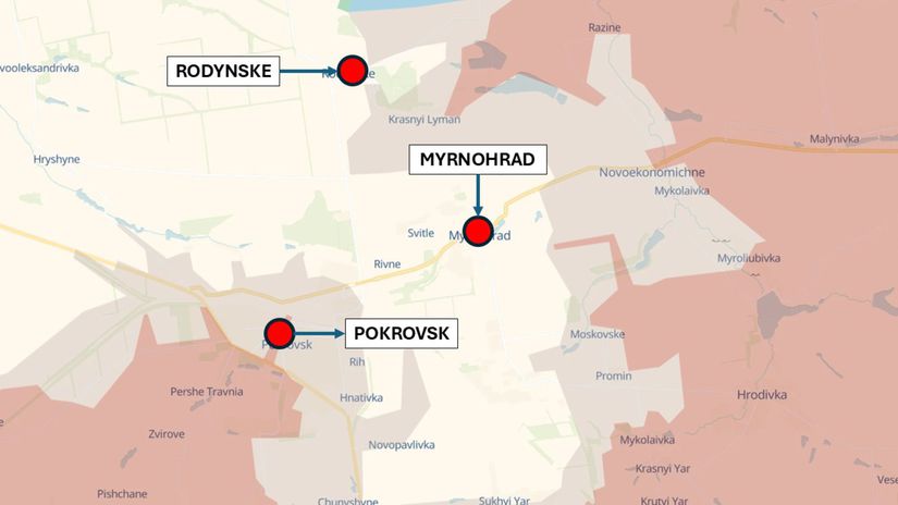 Pokrovsk, Myrnohrad a Rodynske, Ukrajina 8....