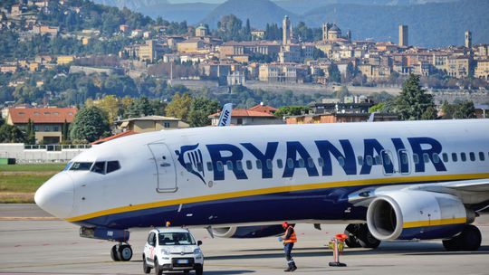 ryanair, Bergamo, lietadlo, letisko