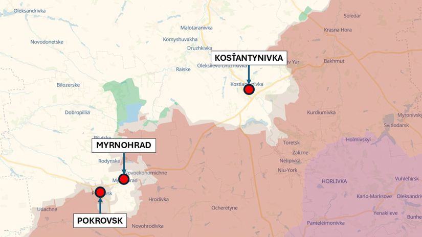 Kosťantynivka, Pokrovsk a Myrnohrad 10....