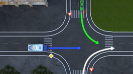 Tri autá, jedna križovatka: Viete, kto prejde ako posledný?