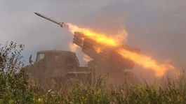 Ukrajinský raketomet v akcii