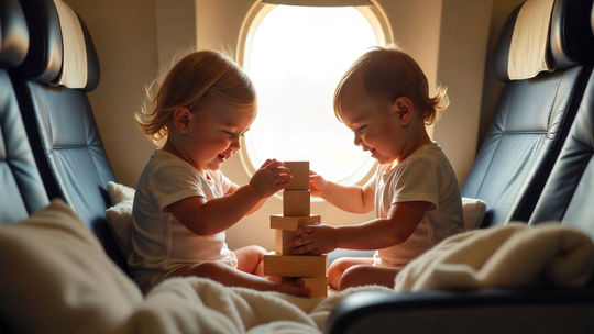 lietadlo, deti, cestovanie, hra, kocky