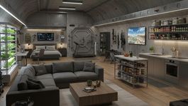 Súkromný podzemný bunker - obrázok vytvorený AI