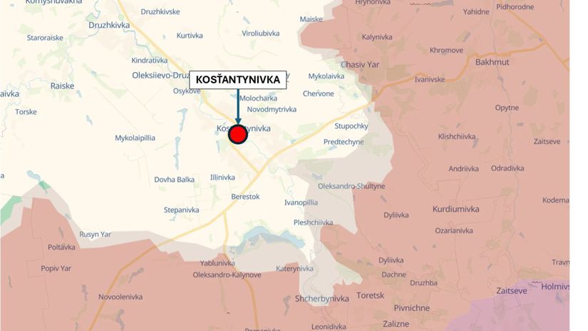 Kosťantynivka 14. novembra 2025