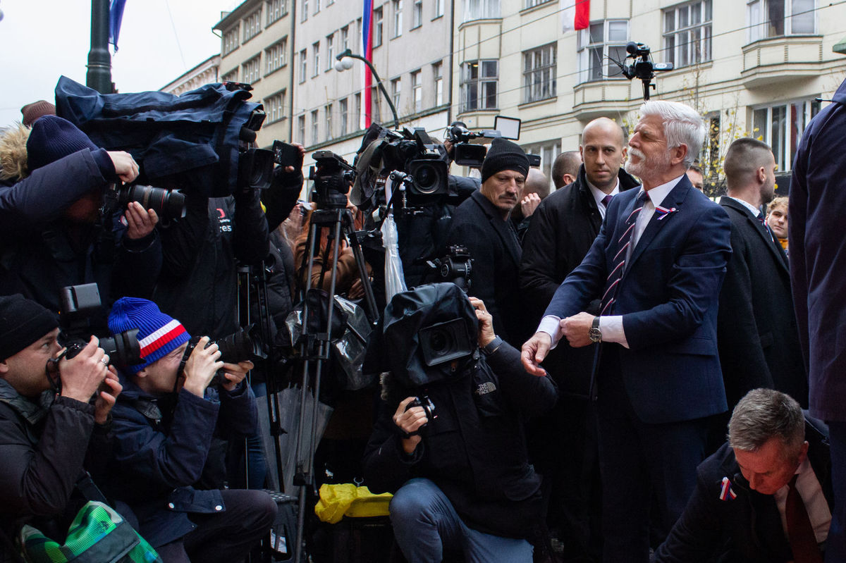 Na snímke český prezident Petr Pavel si prišiel...