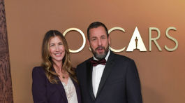 Herec Adam Sandler a jeho manželka Jackie Sandler.