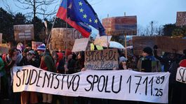 protest, nám. slobody, bratislava, študenti, 17.november