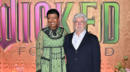 Na premiéru filmu prišiel aj producent George Lucas a jeho manželka Mellody Hobson.