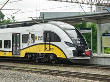 vlak, doprava, stanica, Poľsko, cestovanie, železnica