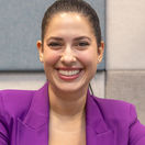 Moderátorka a politická redaktorka Lenka Ježová v redakcii Pravdy.