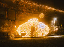 svetelný park, Komárno, mReportér