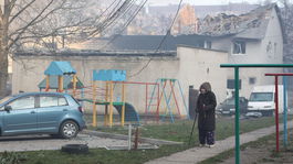 Ukrajina, Rusko, dronový a raketový útok, vojna, Kyjev, zničené budovy, Ternopiľ