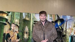 Herec Dárius Kočí na premiére muzikálu...