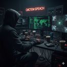 Hacker počas nekalej činnosti - obrázok...