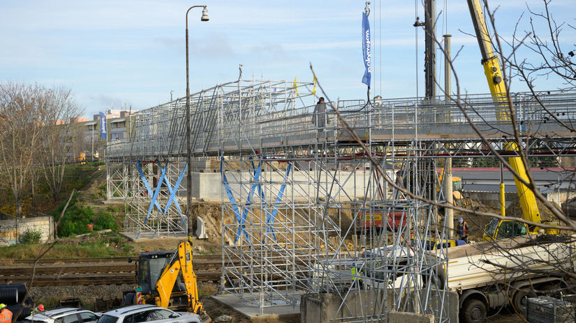 SR doprava Sereď most práce postup SSC kontrola...