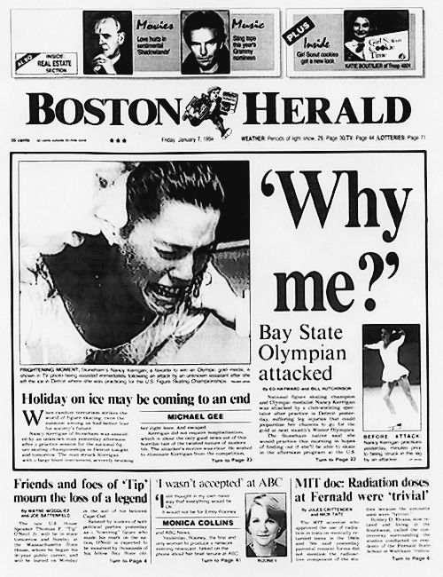 Titulka Boston Herald deň po tom, ako napadli...