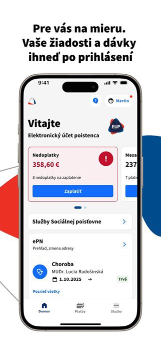 V aplikácii jednoducho uvidíte, čo vám sociálna...