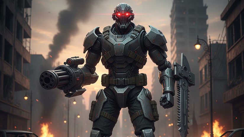 Robotický vojak - obrázok vytvorený AI