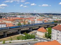 budovy mesto profil české dráhy praha