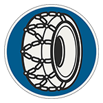 Dopravná značka - reťaze