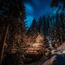 polárna žiara, polárna noc, tma, zima, sneh, cestovanie, dovolenka, severský, švédsko, fínsko, nórsko, aljaška, arktída