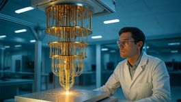 Kvantový počítač - obrázok vytvorený AI