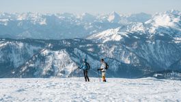 JW Oetscher, zima, Dolné Rakúsko, sneh, Alpy