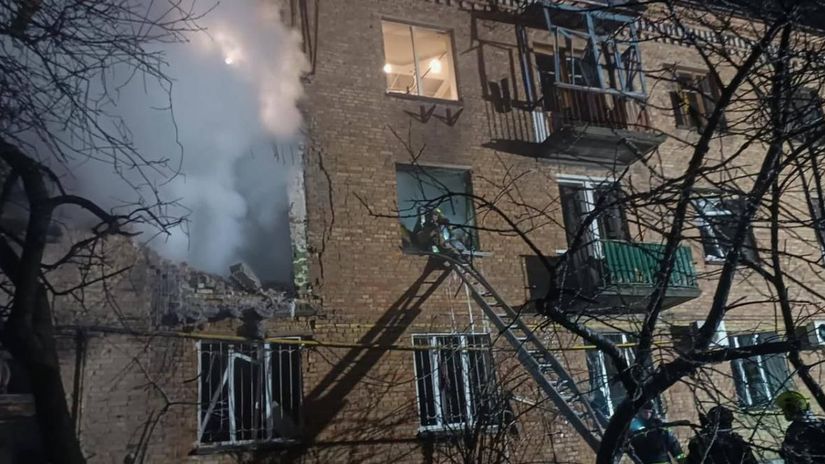 Kyjev - následky ruského útoku 29. novembra 2025