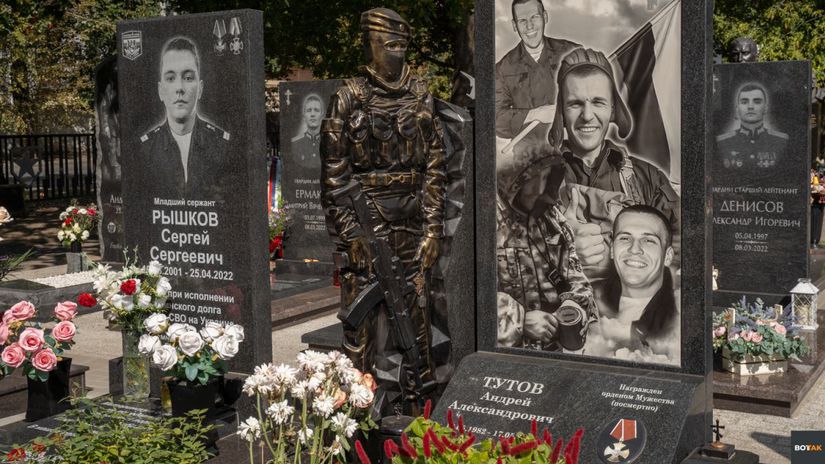 Cintorín v Kurskej oblasti pre ruských...