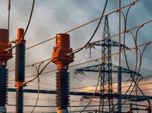 elektrina, vedenie, vysoké napätie, stožiar