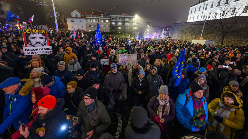 SR protest pochod ÚOO rušenie BAX
