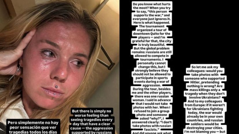 Príspevok Oleksandry Oliynikovovej na sociálnej...