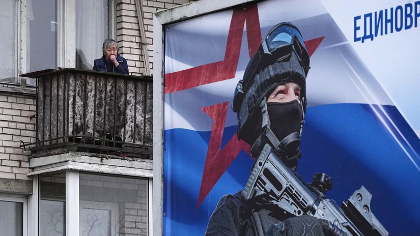 Rusko, Petrohrad, ruská armáda, billboard