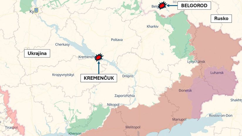 Kremenčuk, Ukrajina a Belgorod, Rusko