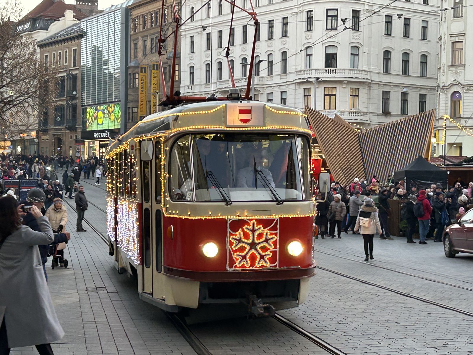Vianočná šalina čiže električka