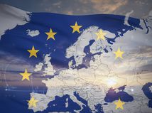 Európa a jej vlajka - obrázok vytvorený AI